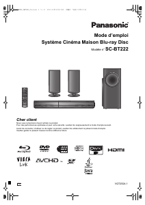 Mode d’emploi Panasonic SC-BT222EG Système home cinéma