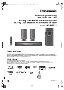 Bedienungsanleitung Panasonic SC-BT222EG Heimkinosystem