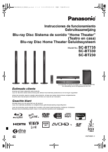 Manual de uso Panasonic SC-BT330 Sistema de home cinema