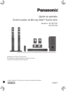 Priručnik Panasonic SC-BTT190 Kućno kino