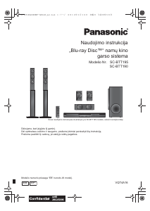 Vadovas Panasonic SC-BTT195 Namų kino sistema