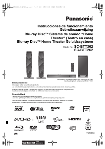 Manual de uso Panasonic SC-BTT262EG Sistema de home cinema