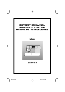 Handleiding Singer 9940 Quantum Naaimachine