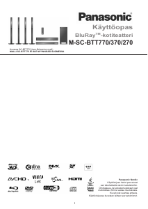 Käyttöohje Panasonic SC-BTT370 Kotiteatterijärjestelmä