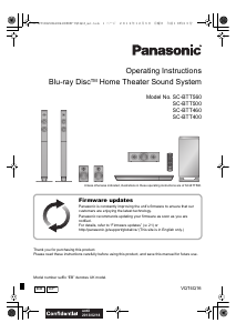 Handleiding Panasonic SC-BTT400 Home cinema set