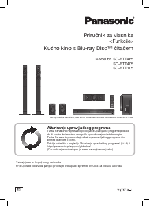 Priručnik Panasonic SC-BTT405EG Kućno kino