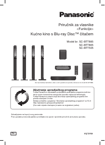 Priručnik Panasonic SC-BTT865EG Kućno kino