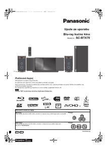 Priručnik Panasonic SC-BTX70 Kućno kino