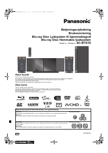 Brugsanvisning Panasonic SC-BTX70 Hjemmebiosystem