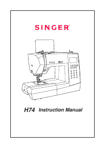 Handleiding Singer H74 Naaimachine