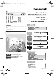 Mode d’emploi Panasonic SC-HT17 Système home cinéma
