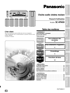Mode d’emploi Panasonic SC-HT40 Système home cinéma