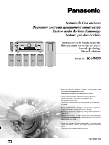 Manual de uso Panasonic SC-HT400 Sistema de home cinema