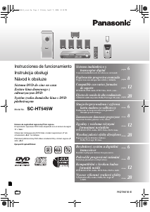 Manual de uso Panasonic SC-HT545 Sistema de home cinema