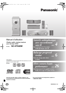 Mode d’emploi Panasonic SC-HT640W Système home cinéma