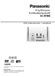 Käyttöohje Panasonic SC-HT855 Kotiteatterijärjestelmä