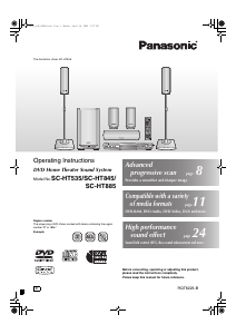 Manual Panasonic SC-HT885 Home Theater System