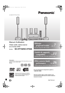 Mode d’emploi Panasonic SC-HT930 Système home cinéma