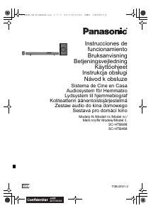 Käyttöohje Panasonic SC-HTB488EG Kotiteatterijärjestelmä