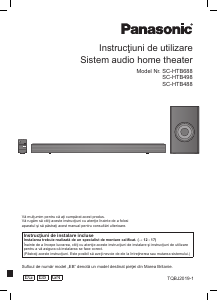 Manual Panasonic SC-HTB498 Sistemul home cinema