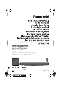 Manuál Panasonic SC-HTB500 Domácí kino