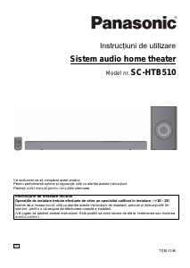 Manual Panasonic SC-HTB510 Sistemul home cinema