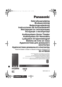 Brugsanvisning Panasonic SC-HTB520EG Hjemmebiosystem