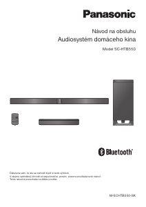 Návod Panasonic SC-HTB550EG Domáce kino