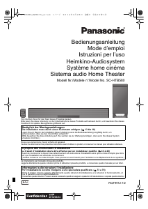 Manuale Panasonic SC-HTB580 Sistema home theater