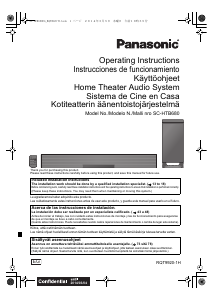 Käyttöohje Panasonic SC-HTB680 Kotiteatterijärjestelmä