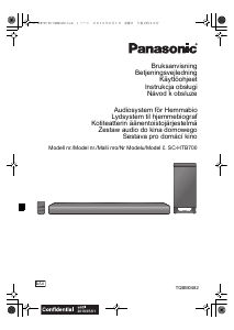 Käyttöohje Panasonic SC-HTB700 Kotiteatterijärjestelmä