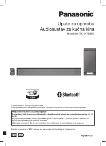 Priručnik Panasonic SC-HTB880EG Kućno kino