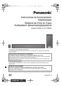 Manual de uso Panasonic SC-HTB880EG Sistema de home cinema