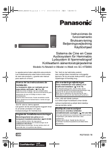 Brugsanvisning Panasonic SC-HTB885EG Hjemmebiosystem