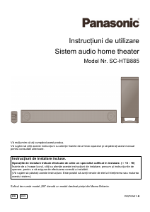 Manual Panasonic SC-HTB885EG Sistemul home cinema