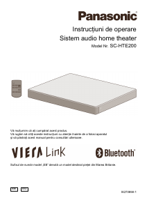 Manual Panasonic SC-HTE200 Sistemul home cinema