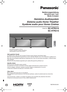 Bedienungsanleitung Panasonic SC-HTR210 Heimkinosystem