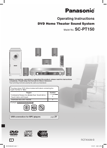 Handleiding Panasonic SC-PT150 Home cinema set