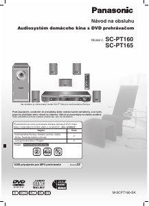 Návod Panasonic SC-PT165 Domáce kino