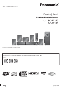 Kasutusjuhend Panasonic SC-PT170 Kodukinosüsteem