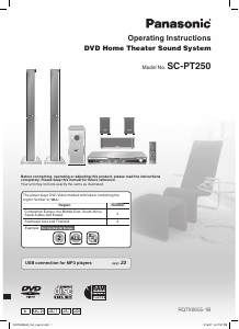 Manual Panasonic SC-PT250 Home Theater System