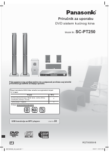 Priručnik Panasonic SC-PT250 Kućno kino
