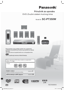 Priručnik Panasonic SC-PT350W Kućno kino