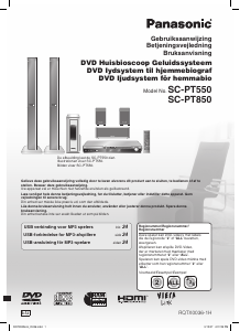 Brugsanvisning Panasonic SC-PT550 Hjemmebiosystem