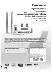Manuale Panasonic SC-PT550 Sistema home theater