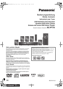 Bedienungsanleitung Panasonic SC-PT70 Heimkinosystem