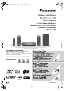 Bedienungsanleitung Panasonic SC-PTX50 Heimkinosystem