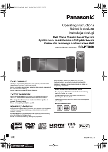 Instrukcja Panasonic SC-PTX60 Zestaw kina domowego