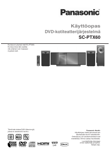 Käyttöohje Panasonic SC-PTX60 Kotiteatterijärjestelmä