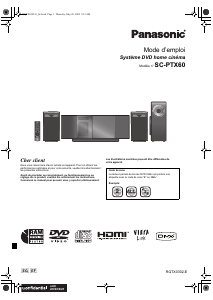 Mode d’emploi Panasonic SC-PTX60 Système home cinéma